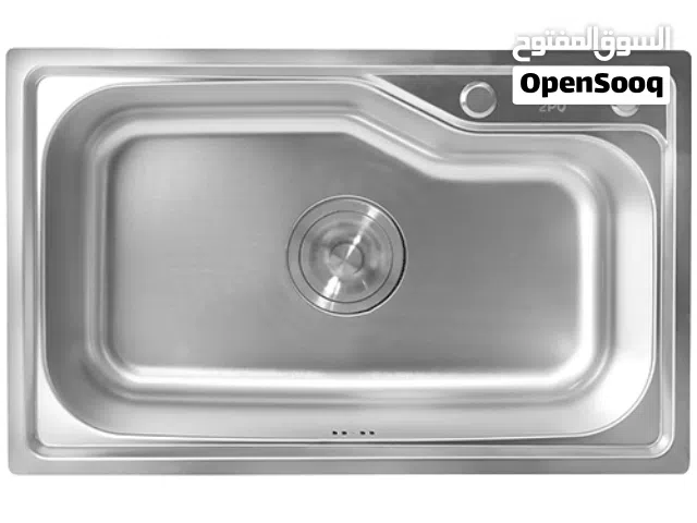 حوض مطبخ تو بي كيو ( 2PQ ) من استانلس ستيل 304 - 57×43×21 سم