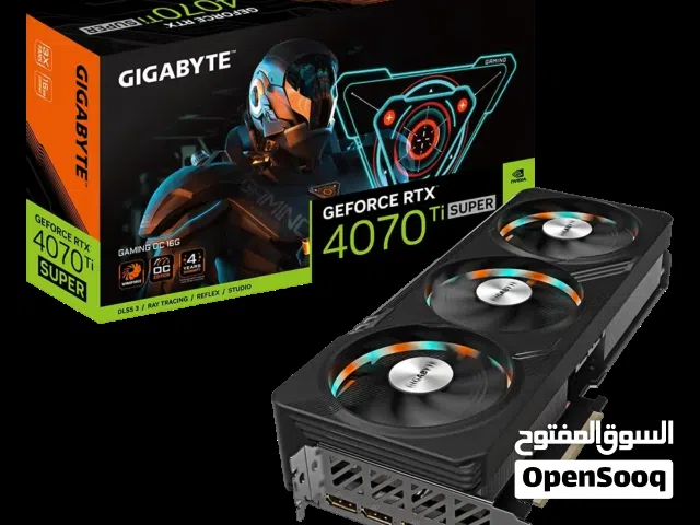مطلوب Nvidia Geforce RTX 4070 Ti Super 16 Gb جديد او مستعمل شوف الوصف