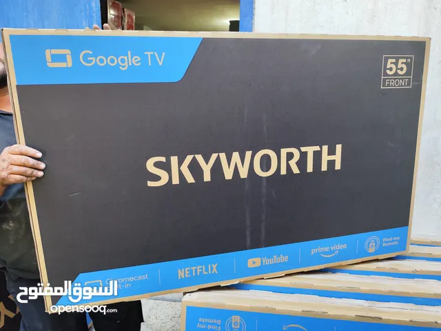 عرض نااار على شاشه سكاي وورث 55 فور كي سمارت Google TV أوامر صوتيه 2025