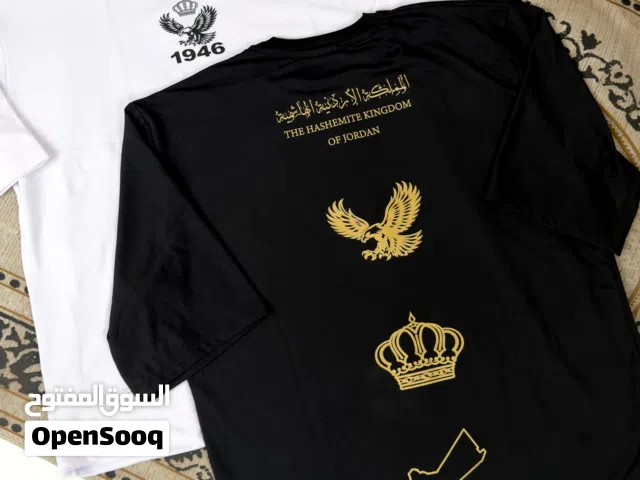 بلايز النشامى  بلايز الاردن  بلوزة الاردن متوفرة بشكلين متوفرة  شكلين الاوان ابيض و اسود ..... ..