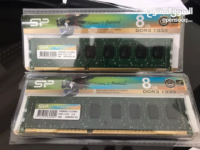 Silicon Power(SP) Ram DDR3 8GB 1333mhz رامات حبتين 8 غيغا