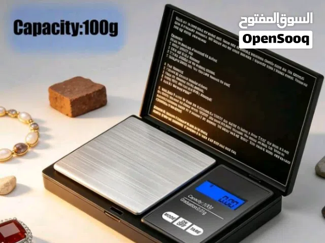ميزان ديجيتال حساس دقيق  للذهب والفضة  ميزان متنقل في الجيب بدقة 0.1 إلى 500 جرام مع بطارية