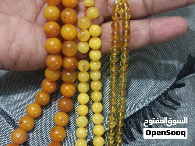 مسابح كهرمان طبيعي 100%