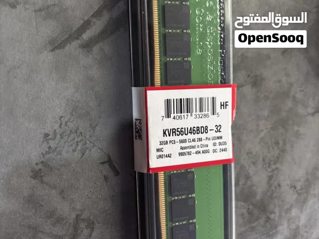 RAM DDR5 جديد غير مستعمل قطعة واحدة 16 GB