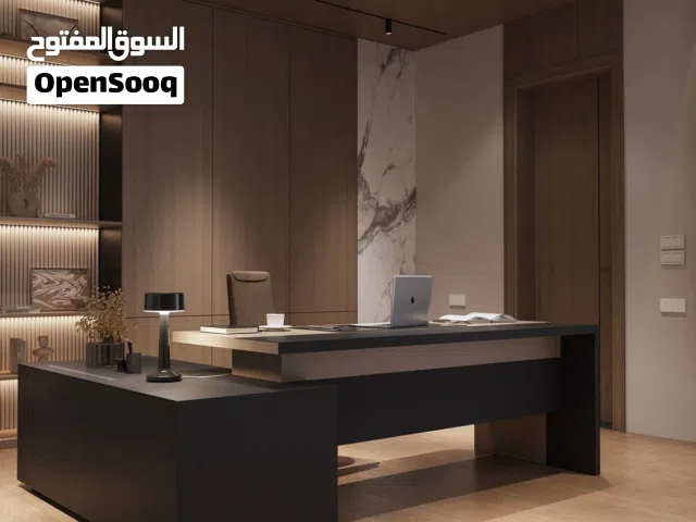 مكتب مدير عام بمواصفات فاخرة تجمع بين الفخامة والعملية ليعكس احترافية أعمالك!