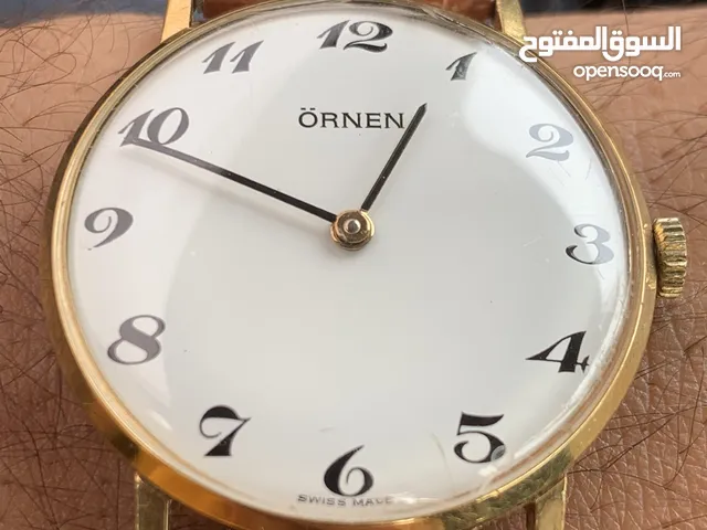 للبيع ساعة اورنين سويسري الستينيات تكويك ميكانيك طلاء ذهب سميك القطر 34