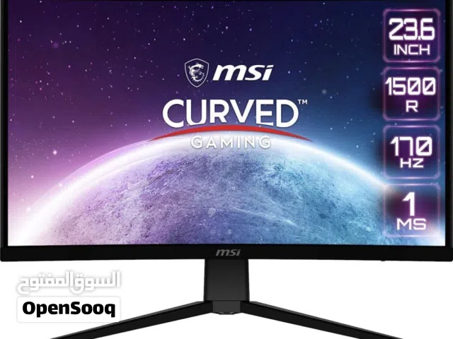 للبيع شاشة MSI G2422C قيمنق 180Hz استعمال شهرين بحالة الوكالة