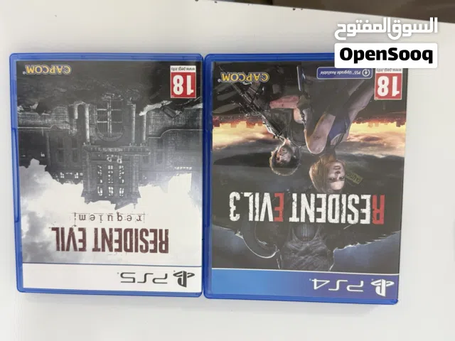 شريطين resident evil للبيع