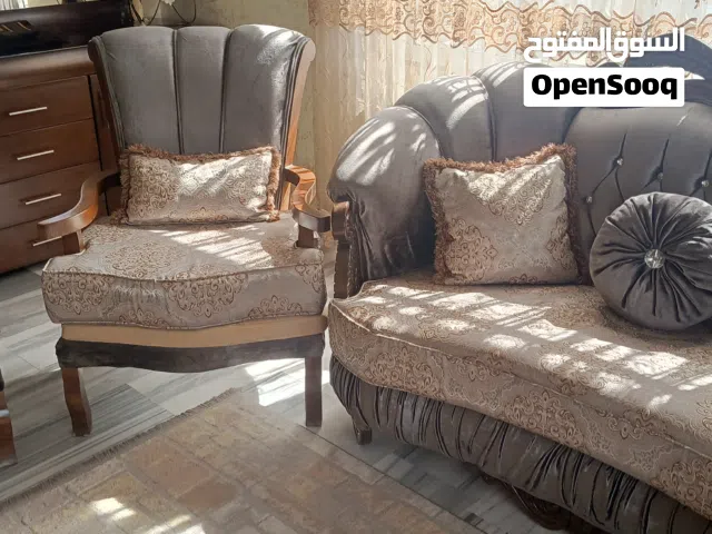 طقم كنب غرفة ضيوف خشب زان