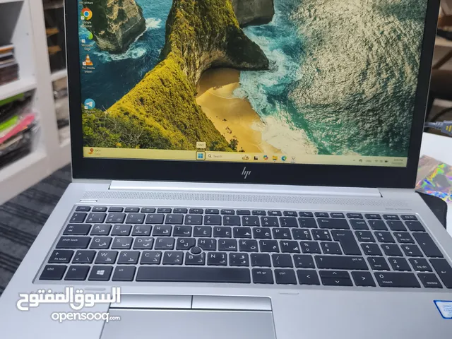 لابتوب hp معدني نظيف ستعمال قليل للبيع