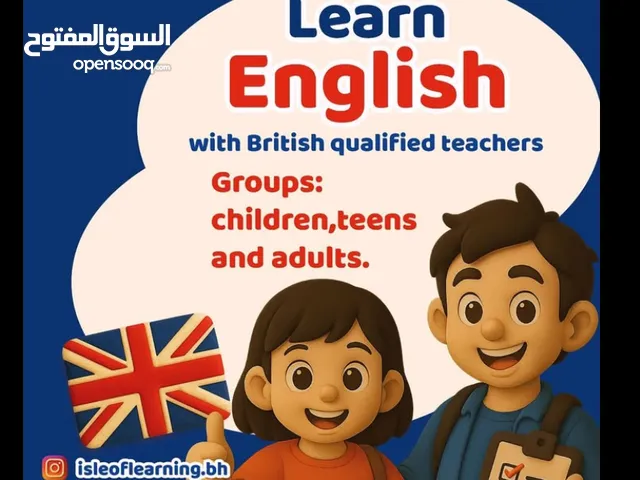 English language course with British teacher