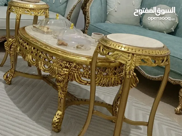 طقم طربيزات جديد فرعوني رخام نظيف ولا شخطة