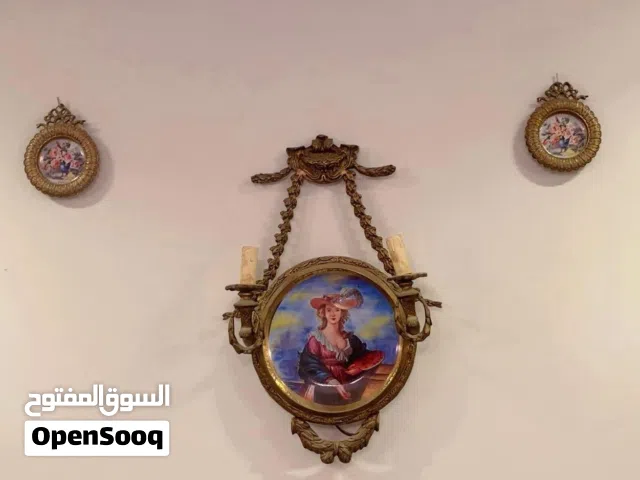 3 شمعدان نحاس 1 شمعدان معلق