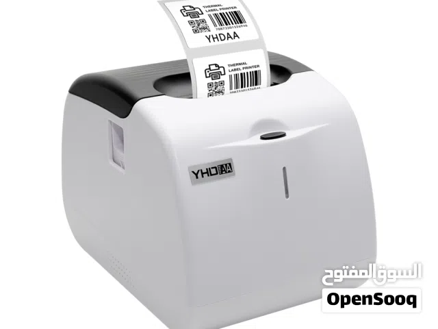 طابعة باركود وطابعة ملصقات حرارية لجميع الاستخدمات تعمل مع الكمبيوتر والهواتف USB + Bluetooth