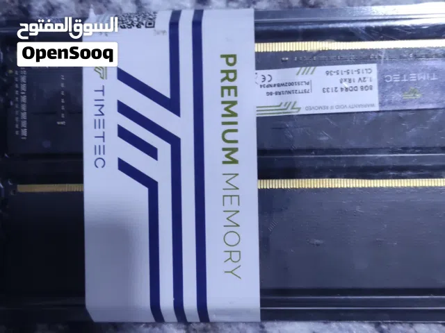 رامات دسكتوب 16 گيگا ddr4 8×2 جديد كلياً ومفحوص كامل مكمل