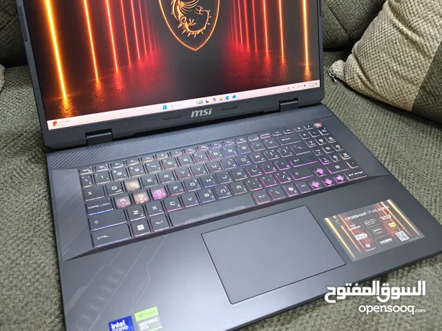 Msi Crosshair 17 Core 9 ultra Rtx5070 بحالة الوكاله تماما