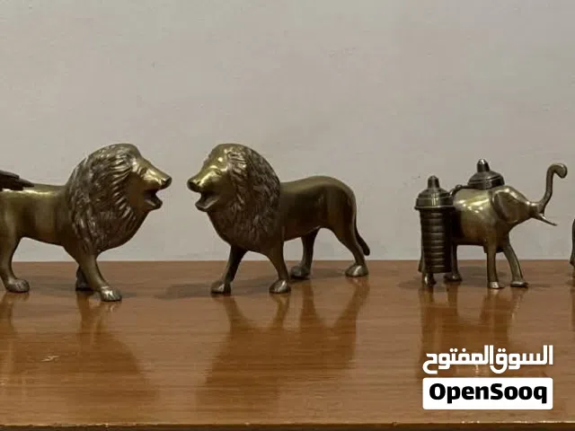 تحف نحاس باشكال حيوانات قديمه جمل صقر-فيل واشكال اخرى