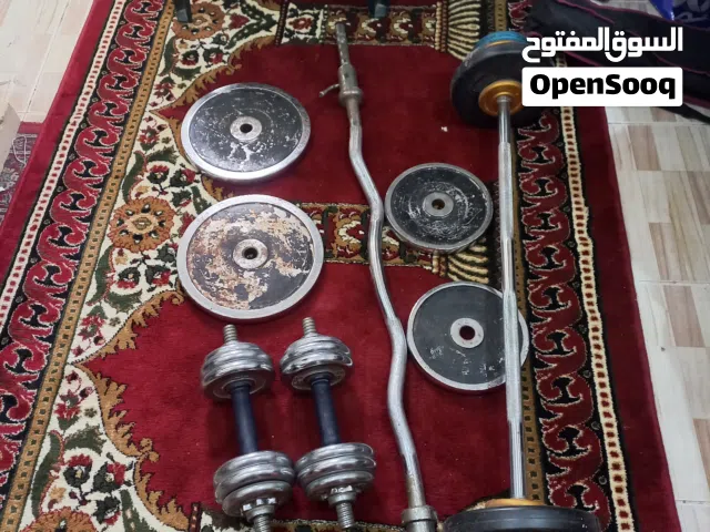 2 barble with weight and one set dumble
