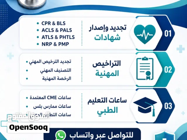 كونك ممارس صحي وفرنا لك أهم الخدمات اللي تحتاجها لتطوير ملفك المهني  تجديد التصنيف المهني تجديد الت