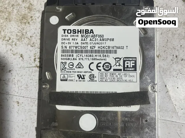 هارد ميكانيكي من شركة توشيبا بسعة 500 جيجابت