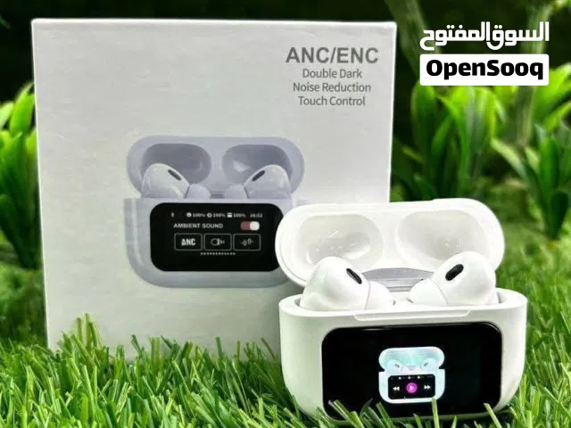 سماعة بلوتوث ANC/ENC بشاشة لمس ذكية  عرض مميز بسعر 15 دينار فقط استمتع بتجربة صوت احترافية