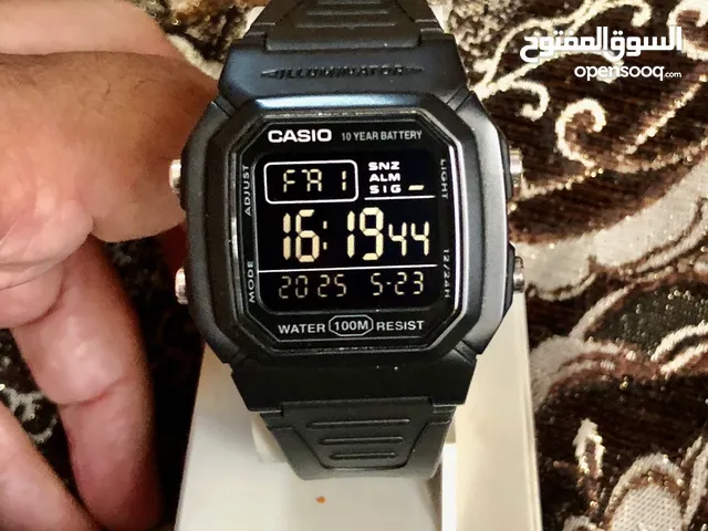 ساعة كاسيوw800H جديده مع كفالة مدة عام