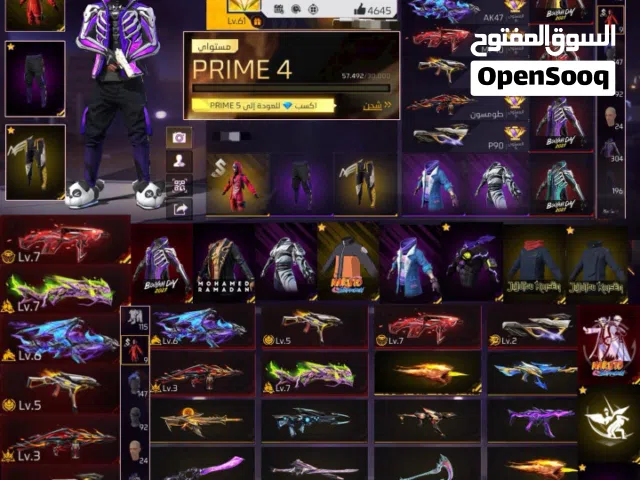 Free Fire Accounts and Characters for Sale in Khouribga
