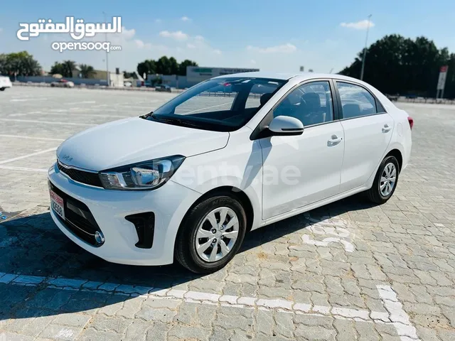 كيا بيجاس 2022 للبيع في الرياض اللون أبيض لوحة رقم ر ا ن 7623