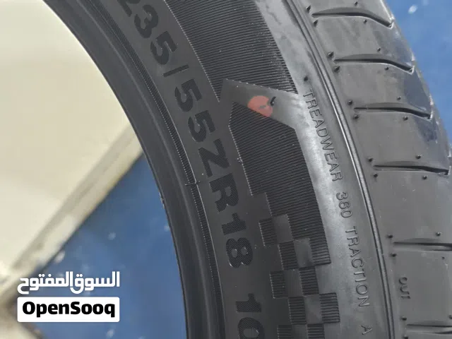 للبيع إطارين Black Arrow مقاس 235/55ZR18 بحالة الوكالة مع الضمان (استخدام أقل من شهر!)