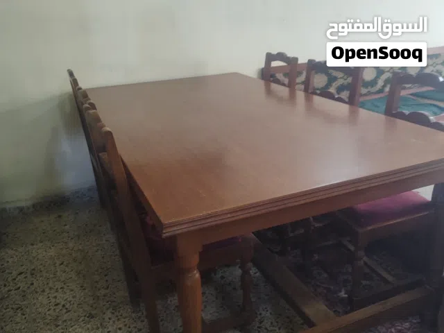 طاولة طعام صاج مع كرسي عدد 8