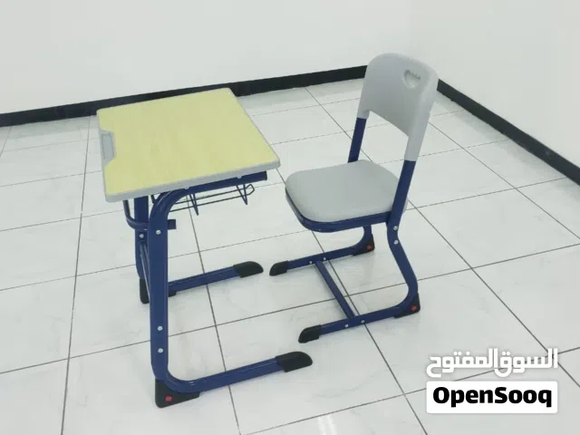 كرسي وطاولة دراسة جديد - ضمان سنتين -  Brand New Metal Study chair and table