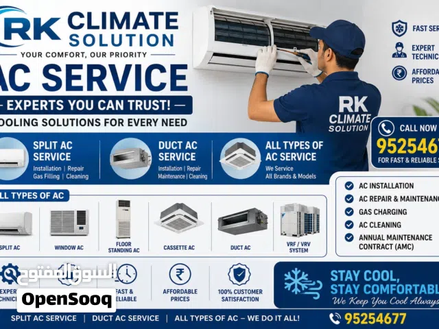 AC service & maintenance of split and HVAC