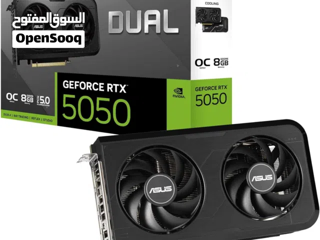 كرت شاشة جديد ASUS Dual GeForce RTXTM 5050 8GB OC Edition