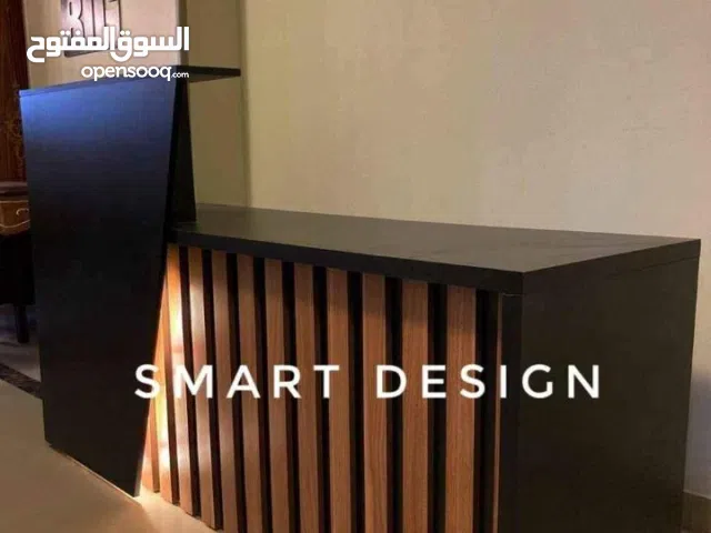 كونتر استقبال خشب mdf اسباني متاح جميع الالوان والمقاسات متاح معينه مجانيه للقاهره والجيزه