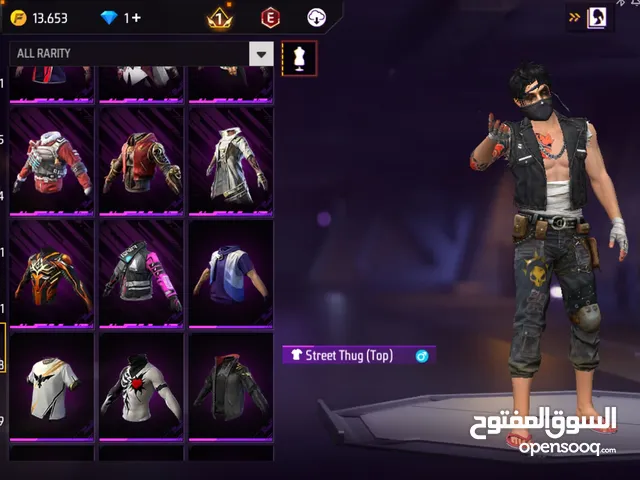 Free Fire Accounts and Characters for Sale in Asfi