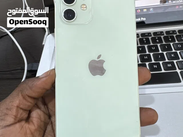 iPhone 12 with a small crack on the screen