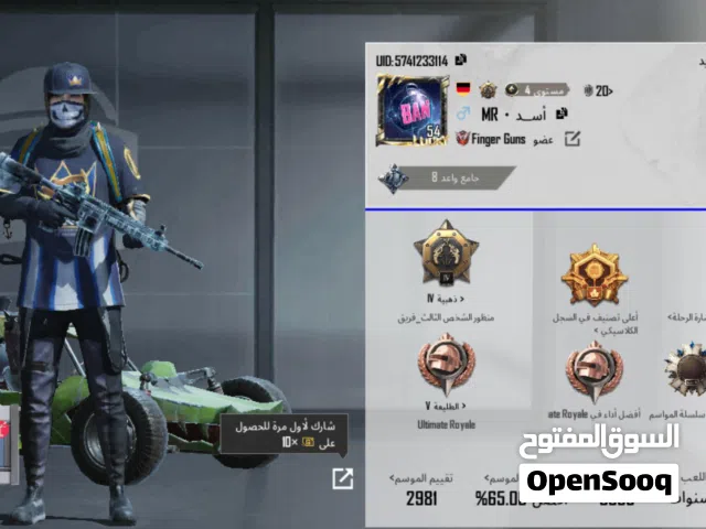 Pubg Accounts and Characters for Sale in Mosul