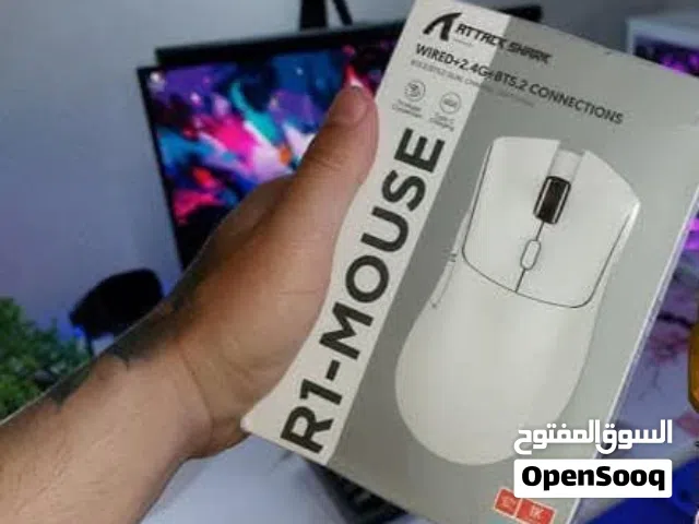 ماوس العاب سوبر لايت من اتاك شارك R1 59g مستشعر بيكسارت PAW3311 2.4G لاسلكي سلكي 6 DPI قابلة للتعديل