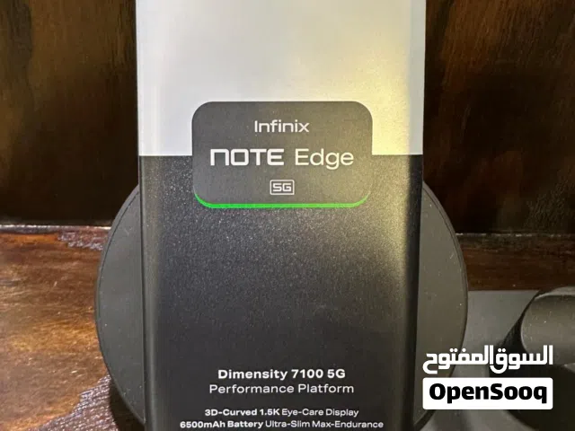 Infinix ( Note Edge 5g ) Blue Mobile Phone with 256GB Storage - Brand New - كفالة الشركة لمدة سنة