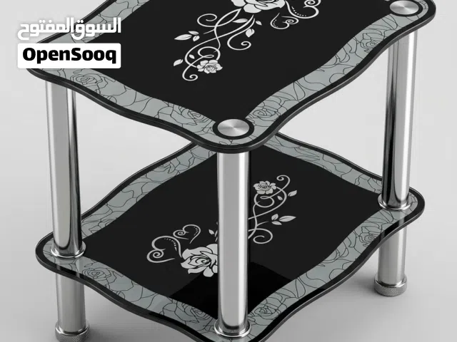طاولات زجاج اسود للبيع مستعجل بدون سعاية الواحدة 6 الف