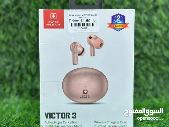 Swiss Military Victor 3, TWS Earbuds, Noise Cancellation, Pink