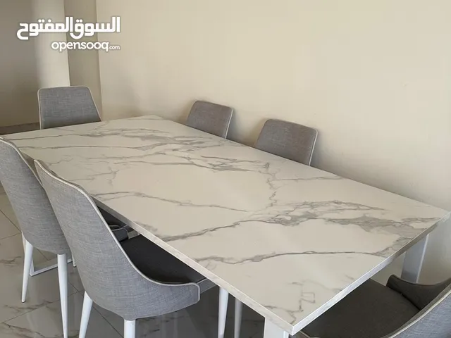 طاولة سفرة مع خزانة بوفيه Dining table with buffet cabinet