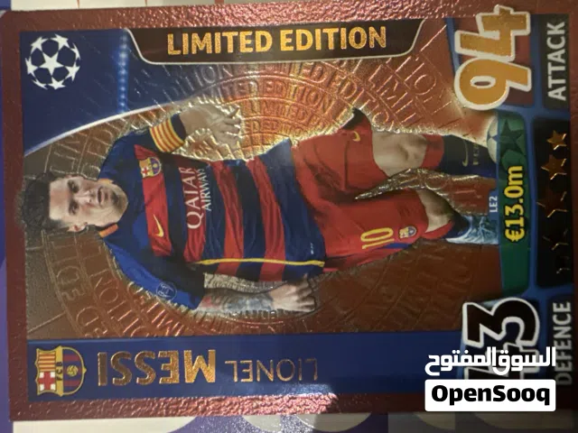 lionel messi limited edition collectors card barcelona