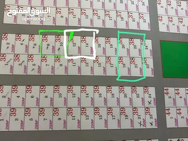 قطعتين للبيع بمساحة 250 متر في منطقة البلجانية ، طابو زراعي سند 25