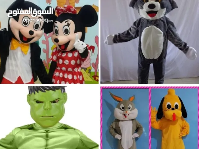 شخصيات كرتونية لباس كامل جميع أشكال الشخصيات الكرتونيه. خدمة التوصيل لجميع المحافظات