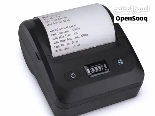 طابعات فواتير حراريه وليبل وستيكرات بلوتوث +USB محموله حجم 80ملم نظامTSC دقه في الطباعه