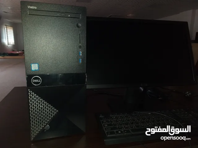 كمبيوتر مكتبي بي شاشته و الكيبورد وباقي دبشه استعمال نضيف شهر