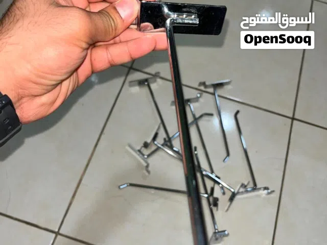 Bulk Lot of Heavy-Duty Chrome Slatwall Display Hooks