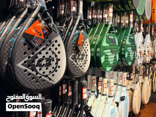 اسعار تصفية مضارب بادل جديدة  Dunlop   puma   TUYO  Tecnifibre  CROP SHOT PRO TOUCH  nordicdots