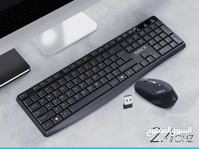 كيبورد و ماوس لاسلكي iMice An-100 USB Wireless Game Keyboard And Mouse Set Notebo